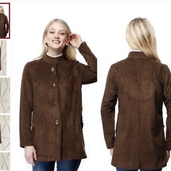 Ultra suede chocolate Jacket, XL - Picture 6 of 6
